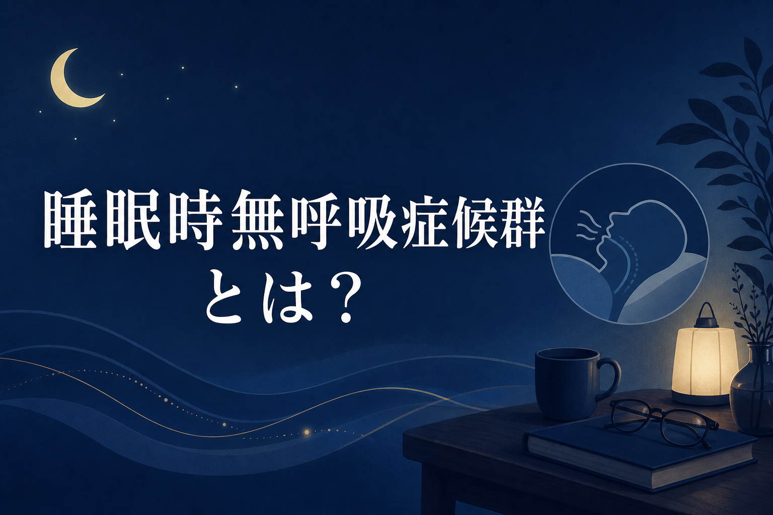 睡眠時無呼吸症候群について確認するためのアイキャッチ画像