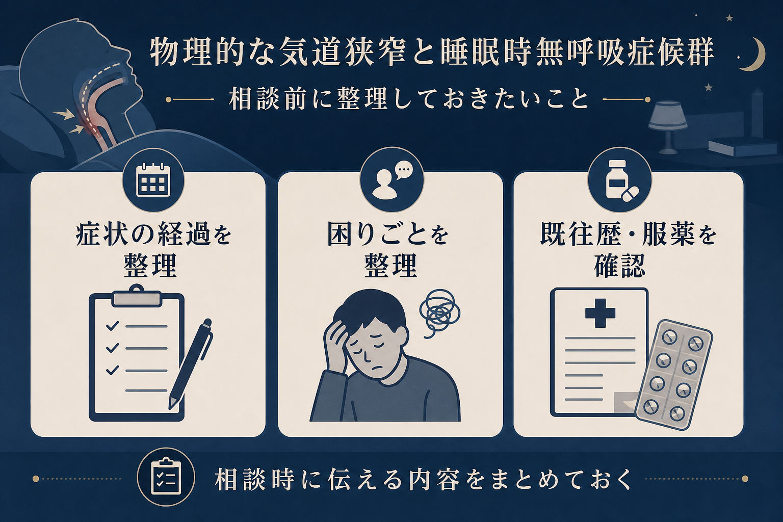 相談時に伝える内容を整理した本文図