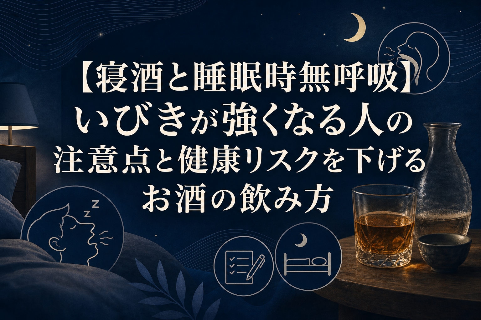 いびきについて確認するためのアイキャッチ画像