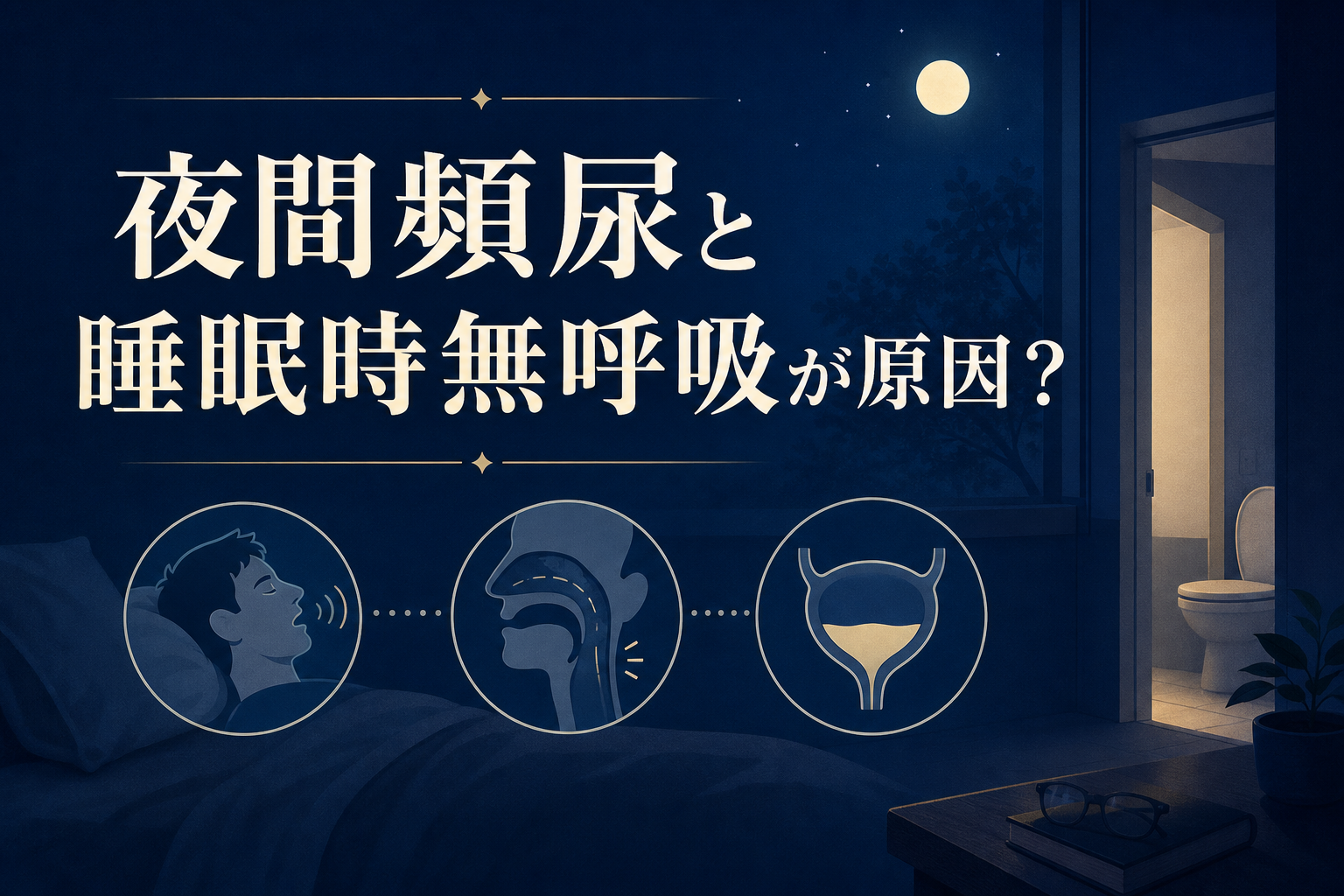 夜間頻尿について確認するためのアイキャッチ画像